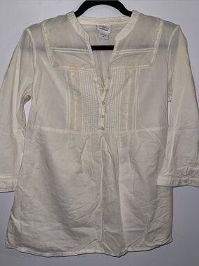 Oh baby by motherhood maternity size medium cream colored quarter length sleeve